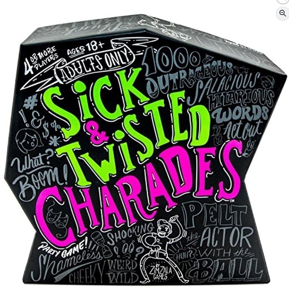 Sick & Twisted Charades Party Game for Adults Age 18 & Up